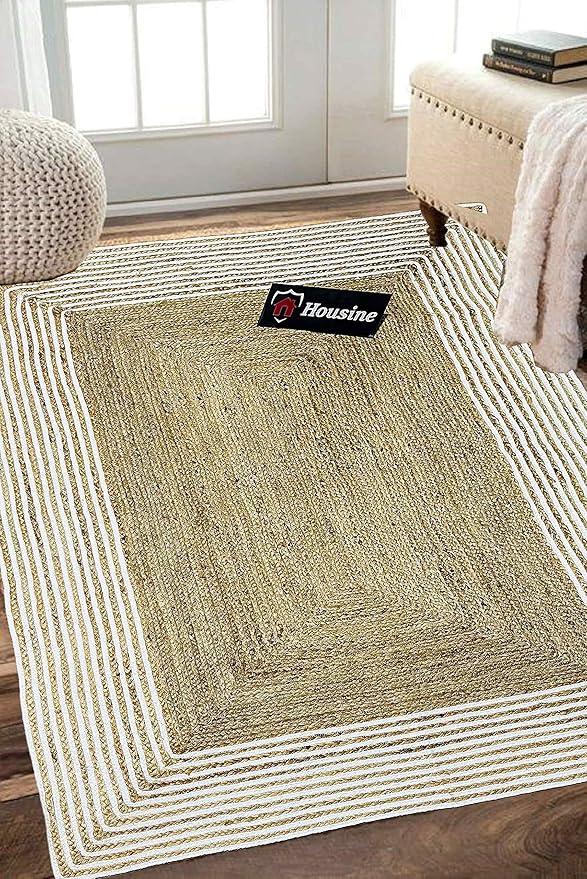 Natural Hand-Braided Jute Rug